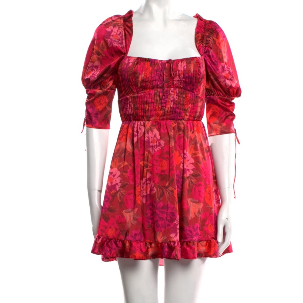 FL&L Floral Print Mini Dress